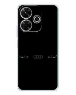 Чохол для Xiaomi Redmi 13 з картинкою «Audi — світловий підпис»