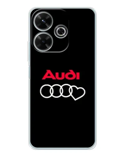Чохол для Xiaomi Redmi 13 з картинкою «Логотип Audi Heart»