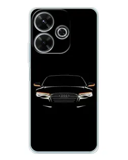 Чохол для Xiaomi Redmi 13 з картинкою «Audi — нічний контур»