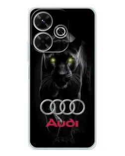 Чохол для Xiaomi Redmi 13 з картинкою «Пантера та Audi»