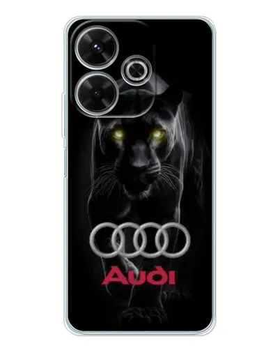 Чохол для Xiaomi Redmi 13 з картинкою «Пантера та Audi»
