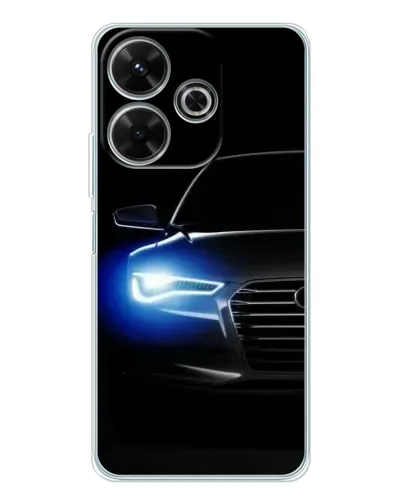 Чохол для Xiaomi Redmi 13 з картинкою «Неоновий погляд Audi»