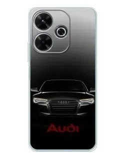 Чохол для Xiaomi Redmi 13 з картинкою «Audi — градієнтний контур»