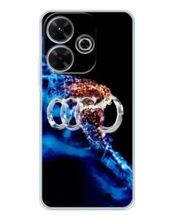 Чохол для Xiaomi Redmi 13 з картинкою «Енергія лого Audi»