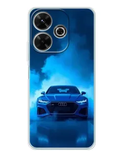 Чохол для Xiaomi Redmi 13 з картинкою «Audi — блакитна енергія»
