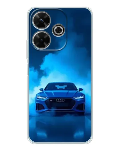 Чохол для Xiaomi Redmi 13 з картинкою «Audi — блакитна енергія»