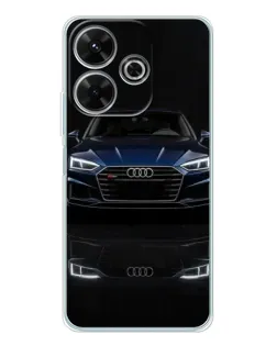 Чохол для Xiaomi Redmi 13 з картинкою «Audi — нічне відображення»