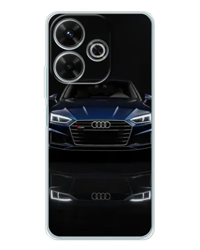Чохол для Xiaomi Redmi 13 з картинкою «Audi — нічне відображення»