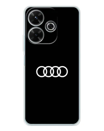 Чохол для Xiaomi Redmi 13 з картинкою «Audi White Logo»