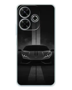 Чохол для Xiaomi Redmi 13 з картинкою «Lamborghini симетрія доріг»
