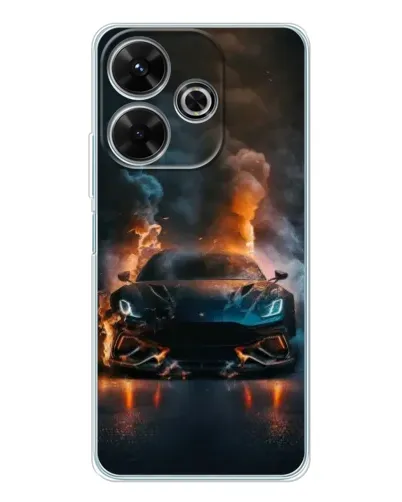 Чохол для Xiaomi Redmi 13 з картинкою «Lamborghini димна естетика»