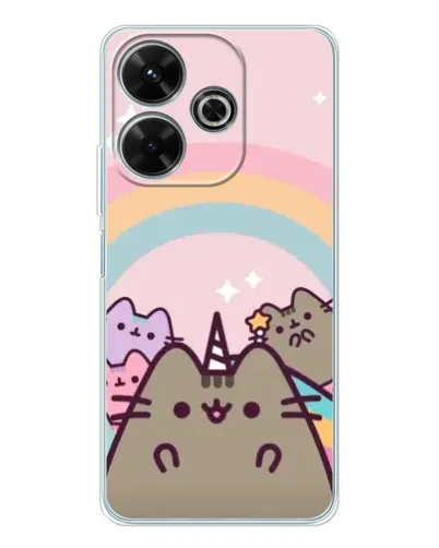 Чехол для Xiaomi Redmi 13 с картинкой «Единорог Pusheen»