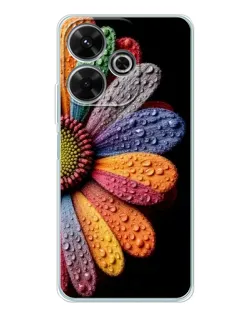 Чохол для Xiaomi Redmi 13 з картинкою «Райдужна квітка»
