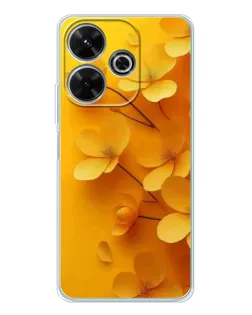 Чохол для Xiaomi Redmi 13 з картинкою «Золоті пелюстки»