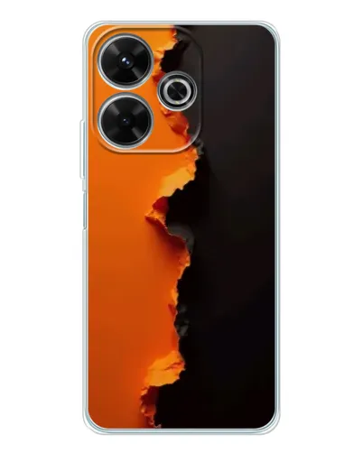 Чохол для Xiaomi Redmi 13 з картинкою «Помаранчевий розлом»