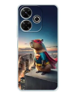 Чохол для Xiaomi Redmi 13 з картинкою «Капі-мен супергерой»