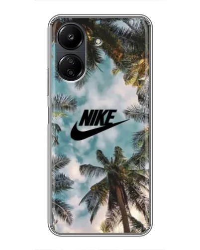 Чехол для Xiaomi Redmi 13C с картинкой «Тропический принт Nike» Чехол для Xiaomi Redmi 13C с картинкой «Тропический принт Nike»