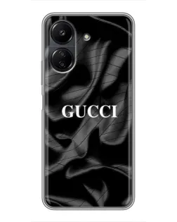 Чехол для Xiaomi Redmi 13C с картинкой «Gucci — шелковые волны»