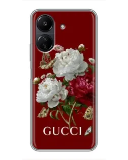Чехол для Xiaomi Redmi 13C с картинкой «Gucci —  сад»