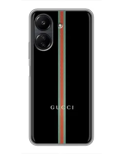 Чохол для Xiaomi Redmi 13C з картинкою «Gucci — строга лінія»