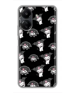 Чехол для Xiaomi Redmi 13C с картинкой «Черный паттерн Kuromi» Чехол для Xiaomi Redmi 13C с картинкой «Черный паттерн Kuromi»