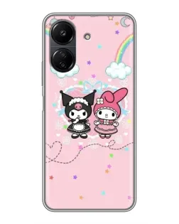 Чехол для Xiaomi Redmi 13C с картинкой «My Melody и Kuromi» Чехол для Xiaomi Redmi 13C с картинкой «My Melody и Kuromi»