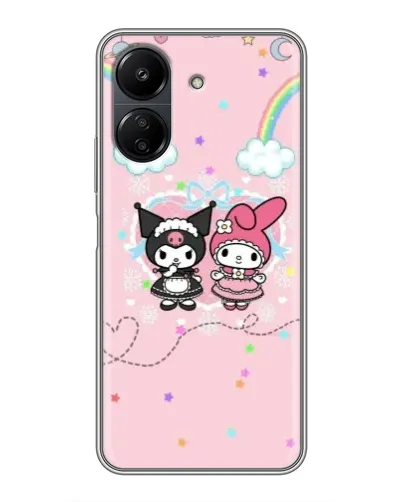 Чехол для Xiaomi Redmi 13C с картинкой «My Melody и Kuromi» Чехол для Xiaomi Redmi 13C с картинкой «My Melody и Kuromi»