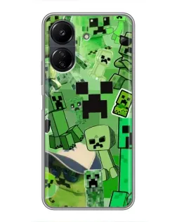Чехол для Xiaomi Redmi 13C с картинкой «Криперы Minecraft» Чехол для Xiaomi Redmi 13C с картинкой «Криперы Minecraft»