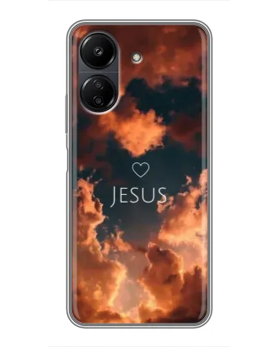 Чехол для Xiaomi Redmi 13C с картинкой «Сияние Имени Jesus»