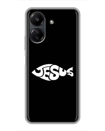 Чехол для Xiaomi Redmi 13C с картинкой «Рыба Jesus» Чехол для Xiaomi Redmi 13C с картинкой «Рыба Jesus»