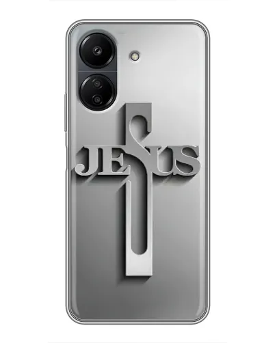 Чехол для Xiaomi Redmi 13C с картинкой «Металлический крест Jesus» Чехол для Xiaomi Redmi 13C с картинкой «Металлический крест Jesus»
