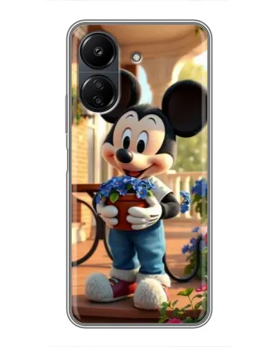 Чехол для Xiaomi Redmi 13C с картинкой «Микки садовод»
