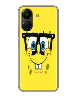 Чохол для Xiaomi Redmi 13C з картинкою «Мінімалістичний Спанч Боб» Чохол для Xiaomi Redmi 13C з картинкою «Мінімалістичний Спанч Боб»