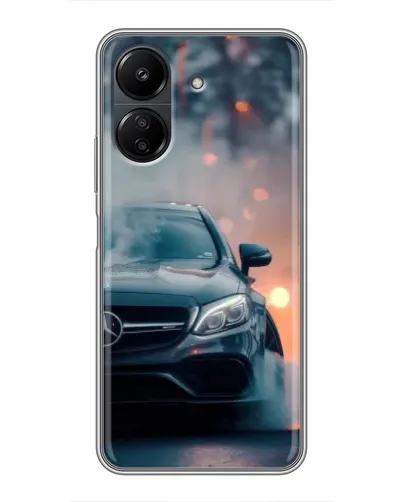 Чехол для Xiaomi Redmi 13C с картинкой «Mercedes — ночной город» Чехол для Xiaomi Redmi 13C с картинкой «Mercedes — ночной город»