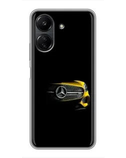 Чехол для Xiaomi Redmi 13C с картинкой «Mercedes — ретро стиль»