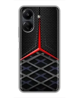 Чехол для Xiaomi Redmi 13C с картинкой «Mercedes Carbon Grid»