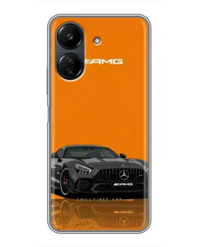 Чехол для Xiaomi Redmi 13C с картинкой «Оранжевый Mercedes AMG» Чехол для Xiaomi Redmi 13C с картинкой «Оранжевый Mercedes AMG»