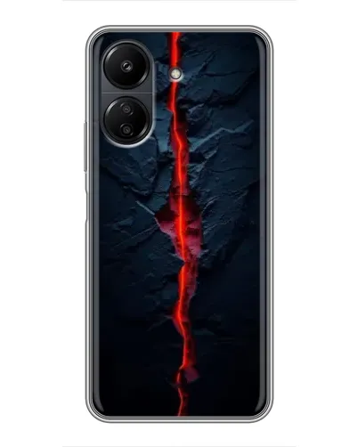 Чехол для Xiaomi Redmi 13C с картинкой «Kрасная лавовая трещина» Чехол для Xiaomi Redmi 13C с картинкой «Kрасная лавовая трещина»