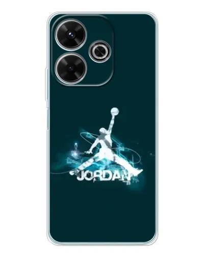 Чехол для Xiaomi Redmi 13x с картинкой «Jordan Blue Fire»
