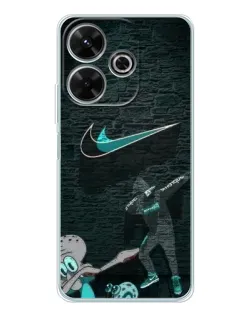 Чехол для Xiaomi Redmi 13x с картинкой «Спортивный арт Nike»