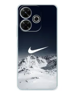 Чехол для Xiaomi Redmi 13x с картинкой «Nike — зимние горы»