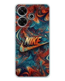 Чехол для Xiaomi Redmi 13x с картинкой «Nike в абстракции»