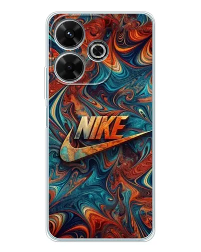Чехол для Xiaomi Redmi 13x с картинкой «Nike в абстракции»