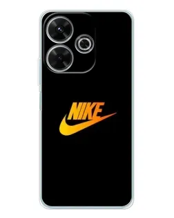 Чехол для Xiaomi Redmi 13x с картинкой «Золотой логотип Nike»