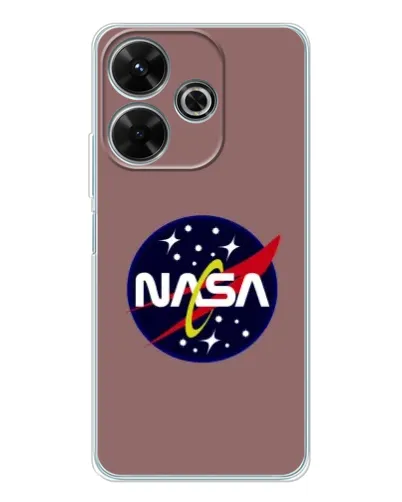 Чехол для Xiaomi Redmi 13x с картинкой «NASA — ретро космос»