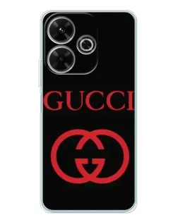 Чехол для Xiaomi Redmi 13x с картинкой «Gucci — красный логотип» Чехол для Xiaomi Redmi 13x с картинкой «Gucci — красный логотип»