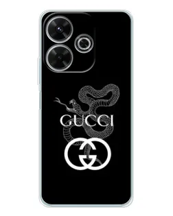 Чехол для Xiaomi Redmi 13x с картинкой «Gucci — серебряная змея» Чехол для Xiaomi Redmi 13x с картинкой «Gucci — серебряная змея»