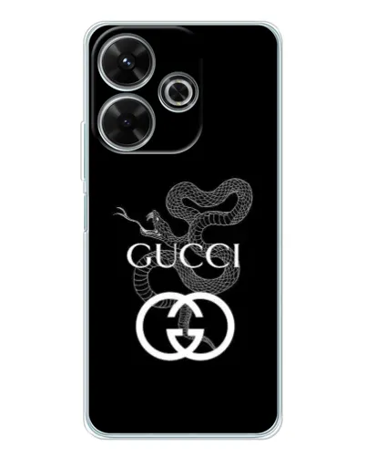 Чехол для Xiaomi Redmi 13x с картинкой «Gucci — серебряная змея» Чехол для Xiaomi Redmi 13x с картинкой «Gucci — серебряная змея»