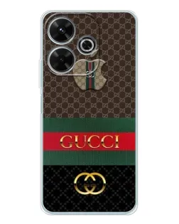 Чехол для Xiaomi Redmi 13x с картинкой «Gucci — брендированный десерт» Чехол для Xiaomi Redmi 13x с картинкой «Gucci — брендированный десерт»
