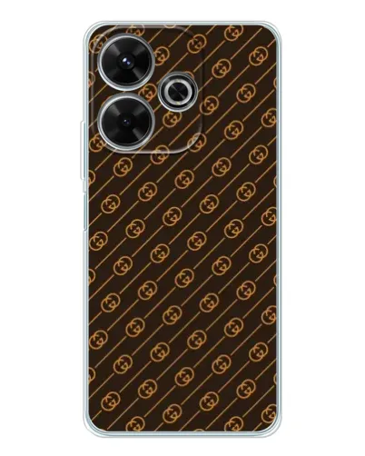 Чехол для Xiaomi Redmi 13x с картинкой «Gucci — золотые диагонали» Чехол для Xiaomi Redmi 13x с картинкой «Gucci — золотые диагонали»